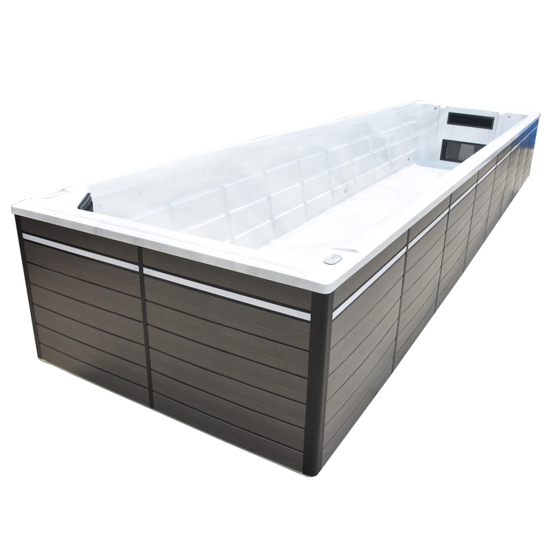 BG-6665 New design 11.8 Meters long pure swimming pool with laminar swimming machine